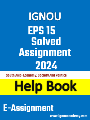 IGNOU EPS 15 Solved Assignment 2024